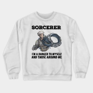 Wizard Mage RPG PnP Roleplaying Dungeon Sorcerer Meme Gift Crewneck Sweatshirt